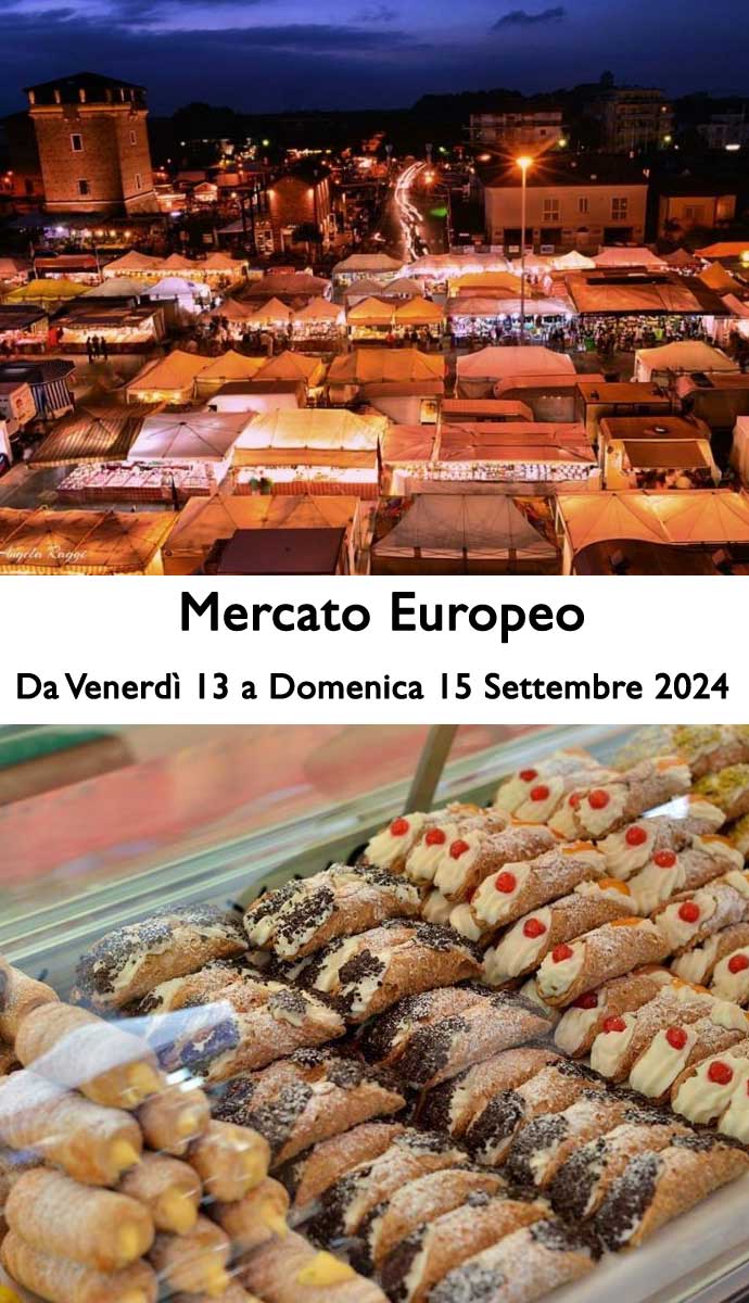 Mercato Europeo 2024 da Venerdì 13 a Domenica 15 Settembre 2024